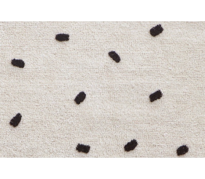 Washable Rug Mini Dots Black