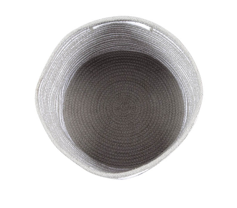 Basket Striped Soft grey - White