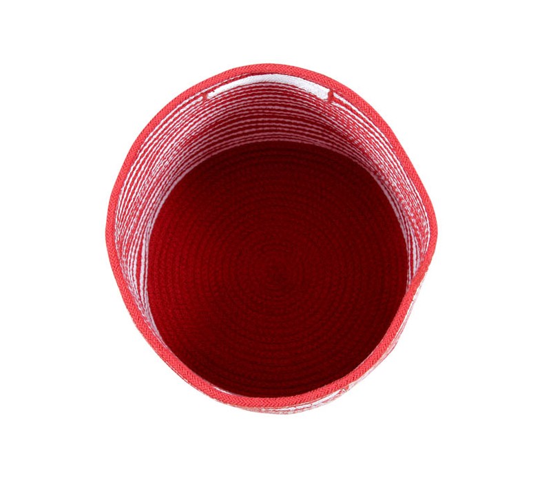 Cesta Striped Rojo - Blanco