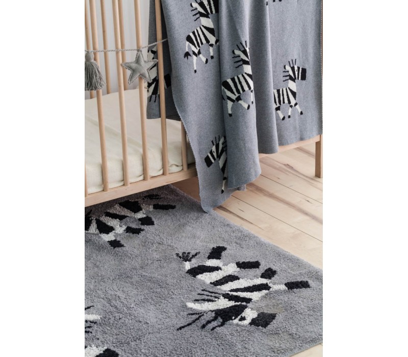 Knitted Blanket Zebra