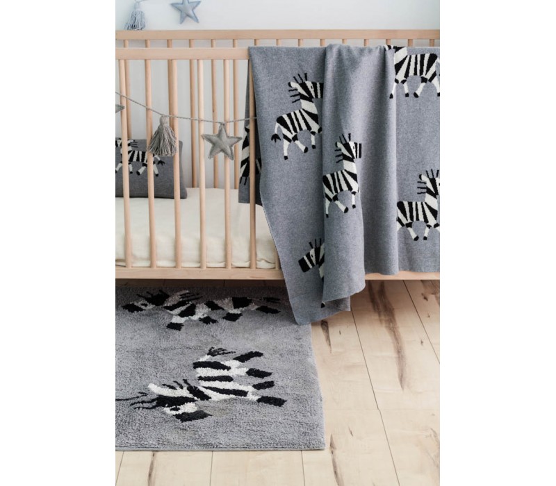 Knitted Blanket Zebra