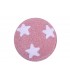 Pouf Stars Pink - White