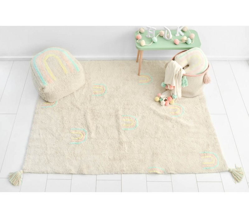 Alfombra Lavable Rainbow stamp Multicolor