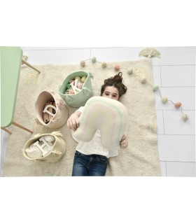 Cojín de punto Rainbow Stamp