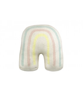 Cojín de punto Rainbow Stamp