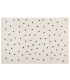 Alfombra lavable Mini Dots - Beige - Negro 140x200 cm