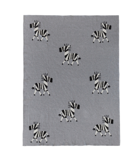 Manta de bebé Zebra - Gris - 90x120 cm