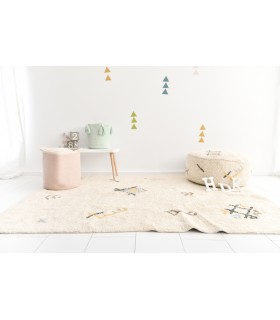 Cesta Pom Pom Azul bebé