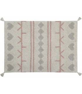 Alfombra Lavable Berber Hearts