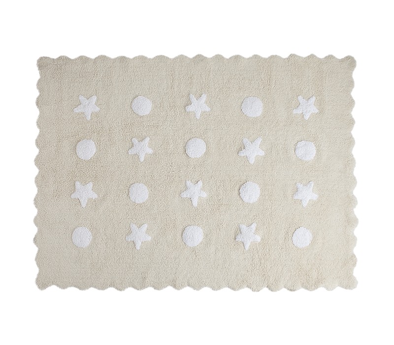 Washable Rug Little Waves Beige