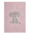 Washable Rug Elephant Pink