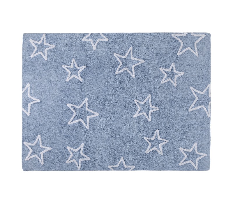 Alfombra Lavable Stars Azul
