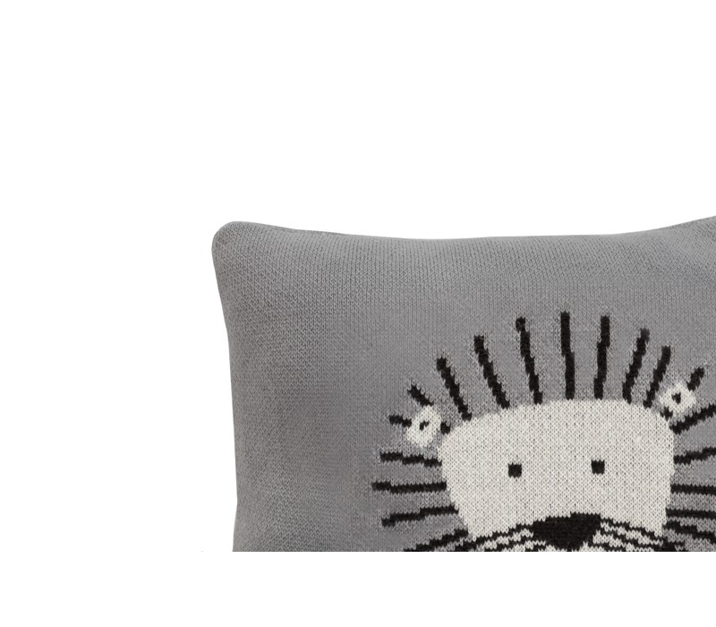 Knitted Cushion Lion