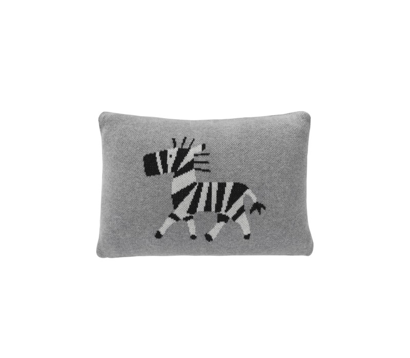Knitted Cushion Zebra