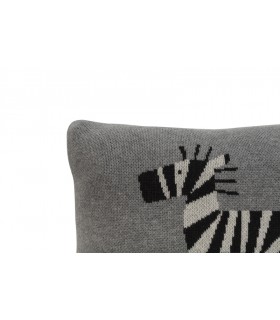 Cojín de punto Zebra