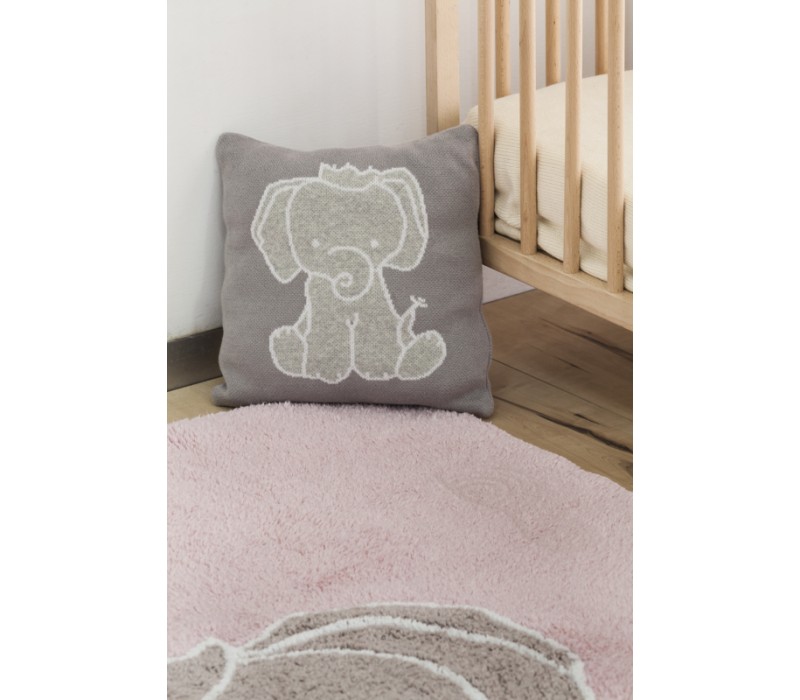 Knitted Cushion Elephant