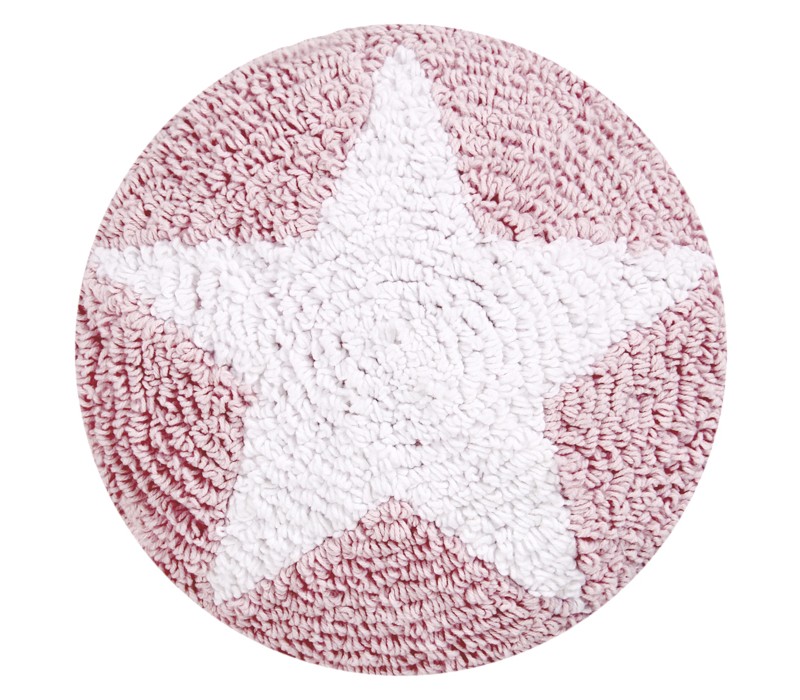 Cushion Round Star Pink