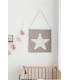 Wall Hanging Big Star Linen - White